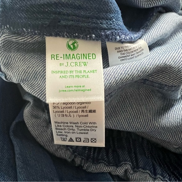 NWT J. Crew women's cinched waist jumpsuit in blue - Picture 8 of 9